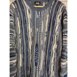 Bella Medium Sweater Wool Blue Gray Australian 100% New Wool COOGI Style *READ